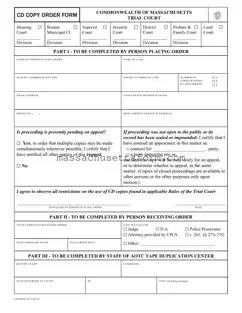 Fill Your Cd Copy Order Massachusetts Form